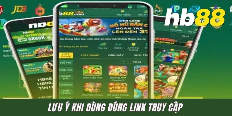 Lưu ý khi dùng đúng link truy cập